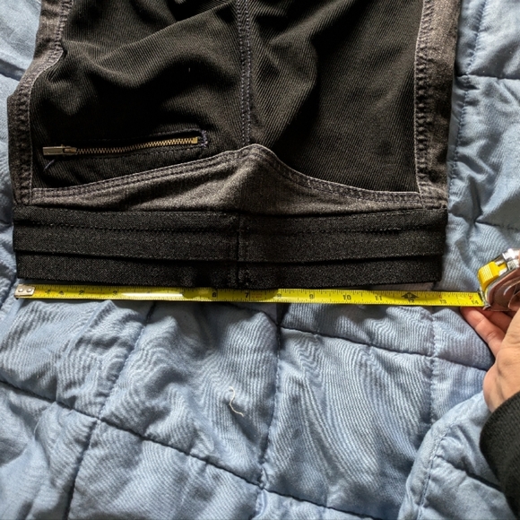 BCBGMAXAZRIA denim punk stretch jeggings / leggings black & grey size xs - Picture 3 of 7